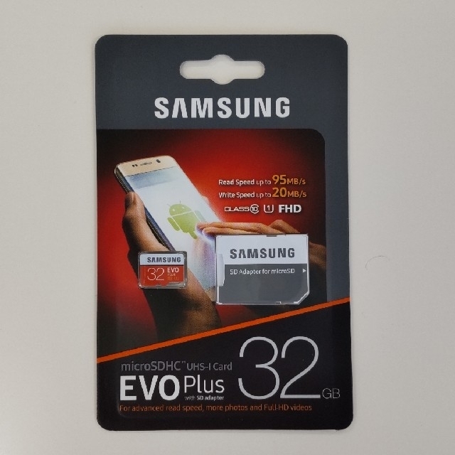 SAMSUNG(サムスン)のSAMSUNG microSDHC EVO plus 32GB 5個 スマホ/家電/カメラのスマホ/家電/カメラ その他(その他)の商品写真