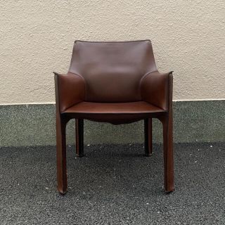 カッシーナ(Cassina)の極美品 カッシーナ cab413 アームチェア　プライアールート(ダイニングチェア)