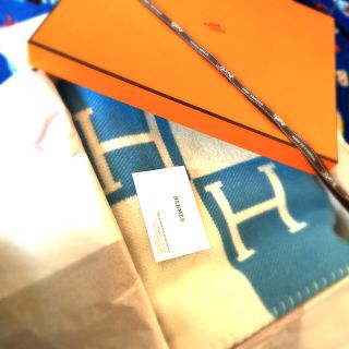 エルメス(Hermes)のHERMES ブランケット　ミント様専用(おくるみ/ブランケット)