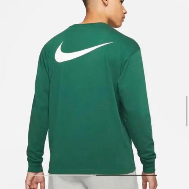 NIKE(ナイキ)のナイキ ストゥーシー ロンT グリーン US Mサイズ 新品未使用 送料込み メンズのトップス(Tシャツ/カットソー(七分/長袖))の商品写真