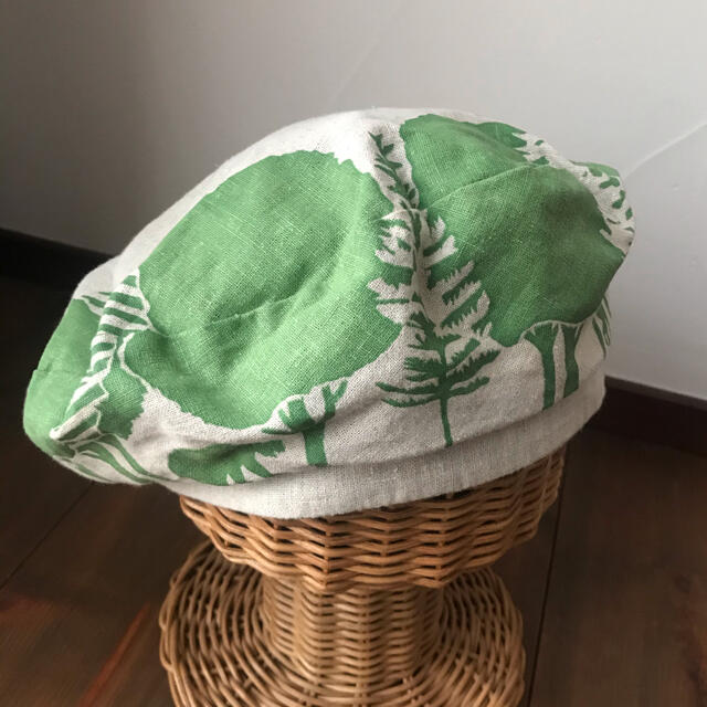 LULU de chapeau★リネン生地ベレー帽 レディースの帽子(ハンチング/ベレー帽)の商品写真