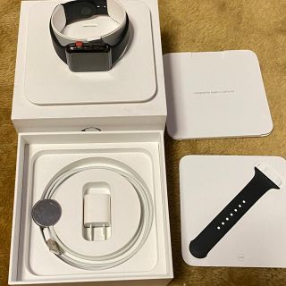 アップルウォッチ(Apple Watch)のApple Watch series3 42mmステンレススチールスペースグレイ(その他)