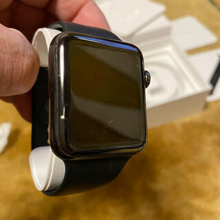 Apple Watch series3 42mmステンレススチールスペースグレイ