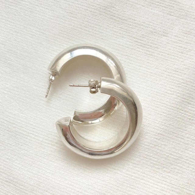 Vintage シルバー925 フープピアス - ピアス