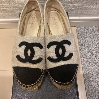 シャネル(CHANEL)のシャネル　エスパドリーユ　38(スリッポン/モカシン)