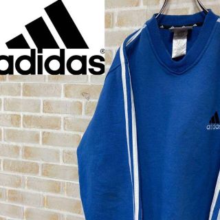 アディダス(adidas)の●アディダス● 90s トレーナー　スウェット　ブルー　パフォーマンスロゴ(スウェット)