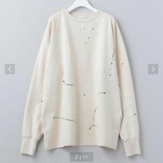 ビューティアンドユースユナイテッドアローズ(BEAUTY&YOUTH UNITED ARROWS)のrolu 6 ペイント  dripping プルオーバー(Tシャツ(長袖/七分))