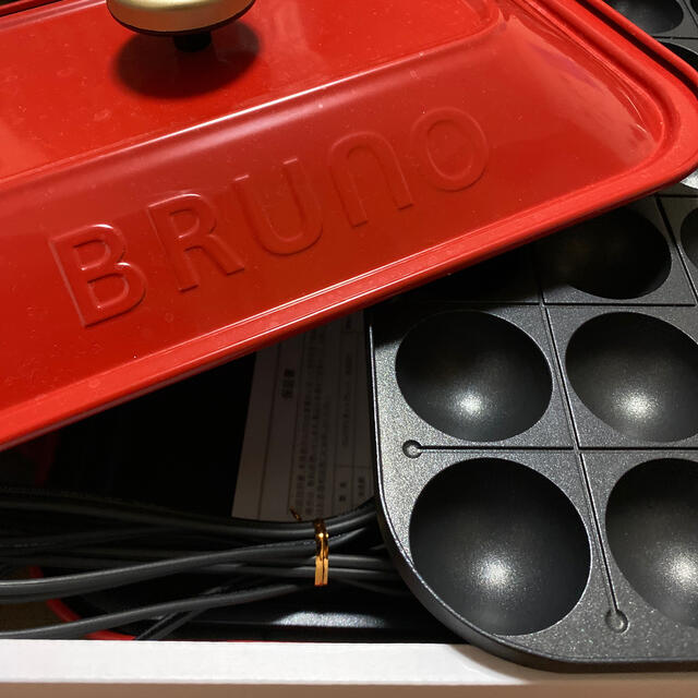 BRUNO BOE021-RD ホットプレート（レッド）
