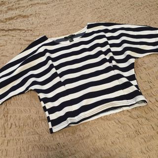 エイチアンドエム(H&M)の厚手ボーダーTシャツ(Tシャツ(半袖/袖なし))