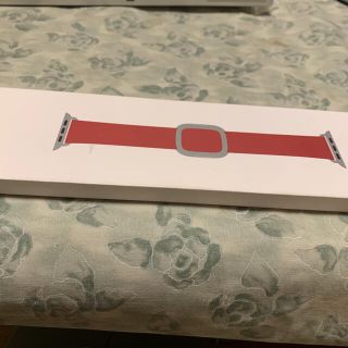 アップルウォッチ(Apple Watch)の新品 Apple Watch 38/40mm用 モダンバックル Red Sサイズ(レザーベルト)