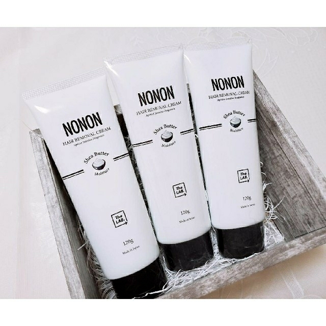 NONON ノンノン 除毛クリーム 120g 医薬部外品 3本セット NONON ノンノン 120g 高級シアバター配合 除毛クリーム 脱毛 レディース メンズ NONON(ノンノン)除毛クリーム