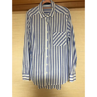 アズールバイマウジー(AZUL by moussy)の値下げしました。AZUL ストライプシャツ(シャツ/ブラウス(長袖/七分))