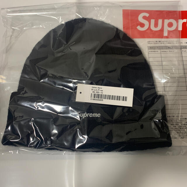 新品未使用付属品Supreme Cashmere  Beanie Black