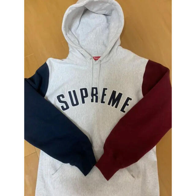 supreme blocked hooded sweatshirt Ｌ納品書あり