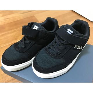 フィラ(FILA)のFILAフィラ ブラック スニーカー 16.2cm 黒(スニーカー)