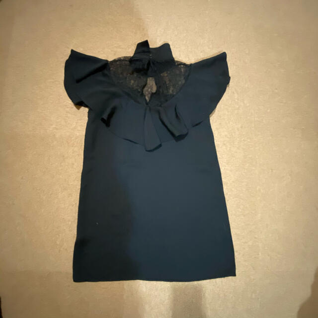 ZARA(ザラ)の美品 ZARA Ｍサイズ ワンピース ドレス ブラック 黒 レディースのワンピース(ミニワンピース)の商品写真