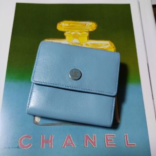 シャネル(CHANEL)の11万円（新品時の参考価格）シャネルダブルホック折財布💖(パスケース/IDカードホルダー)