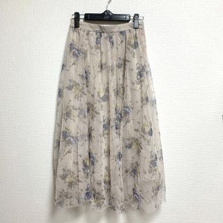 ミッシュマッシュ(MISCH MASCH)のミッシュマッシュ花柄チュールスカート(ロングスカート)