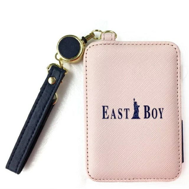 EASTBOY(イーストボーイ)のイーストボーイ リール付きパスケース(ピンク)EAST BOY レディースのファッション小物(名刺入れ/定期入れ)の商品写真