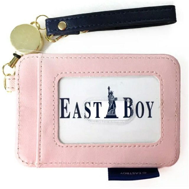 EASTBOY(イーストボーイ)のイーストボーイ リール付きパスケース(ピンク)EAST BOY レディースのファッション小物(名刺入れ/定期入れ)の商品写真