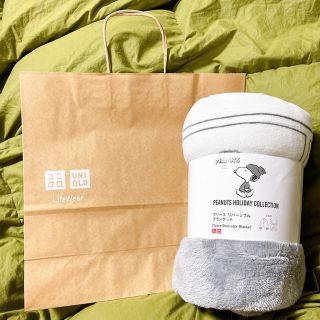 ユニクロ(UNIQLO)のUNIQLO スヌーピー ブランケット 新品(毛布)