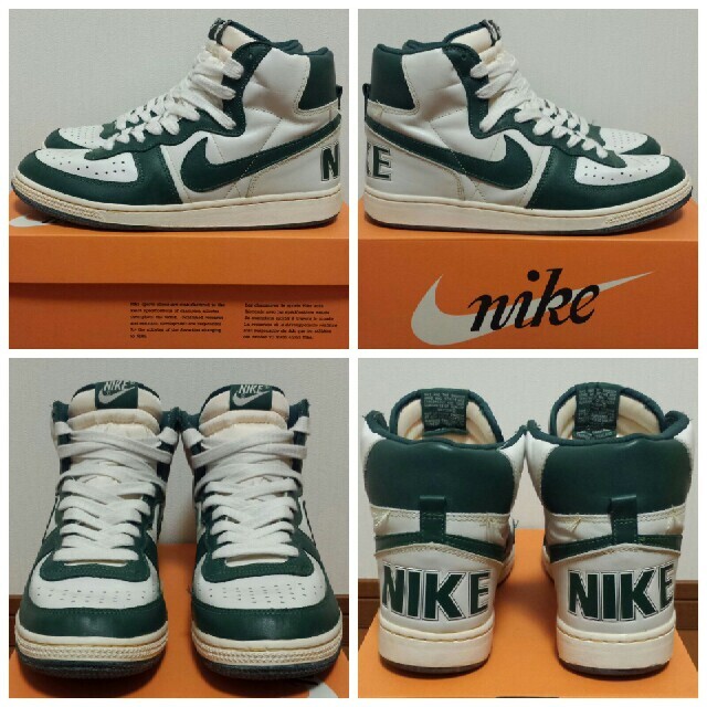 NIKE    NIKE TERMINATOR HIGHVNTG 白/緑USの通販 by