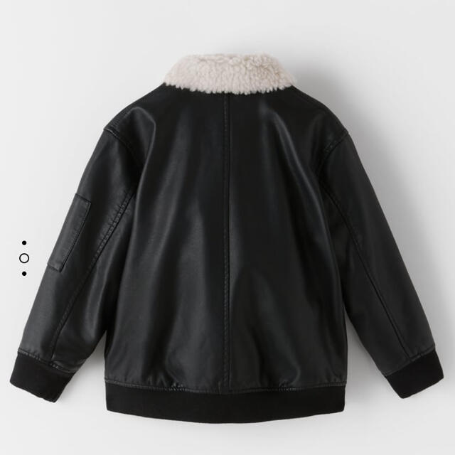 ZARA(ザラ)のZARA ボア&フェイクレザージャケット　152㎝ レディースのジャケット/アウター(ライダースジャケット)の商品写真