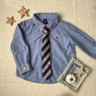 ベビーギャップ(babyGAP)のbabyGap ブルー シャツ ブラウス 2years(Tシャツ/カットソー)