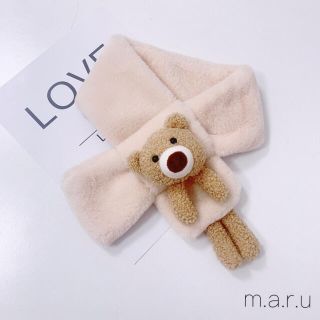 ＊新品 SALE くまマフラー 子どもマフラー くま ギフト 韓国子供服(マフラー/ストール)