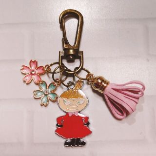 さくら咲く　リトルミィキーホルダー　リトルミィ　MOOMIN　受験生に　チャーム(キャラクターグッズ)