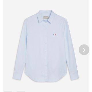 メゾンキツネ(MAISON KITSUNE')のMAISON KITSUNÉ　OXFORD TRICOLOR FOX　blue(シャツ/ブラウス(長袖/七分))