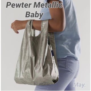 ドゥーズィエムクラス(DEUXIEME CLASSE)の【BAGGU】ピューター ベビー メタリック バグー pewter(エコバッグ)