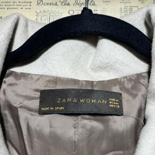 ZARA(ザラ)のZARA WOMAN ザラウーマンショートコート ウールコート M レディースのジャケット/アウター(スプリングコート)の商品写真