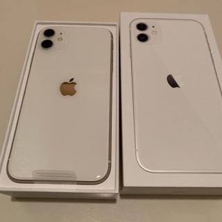 アップル(Apple)のiPhone11 64G 白　新品未使用品　シムフリー(スマートフォン本体)