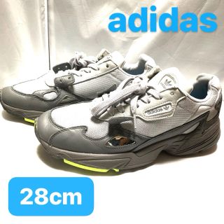 アディダス(adidas)の28cm adidas アディダス　スニーカー　靴　シューズ　グレー　ネオン(スニーカー)