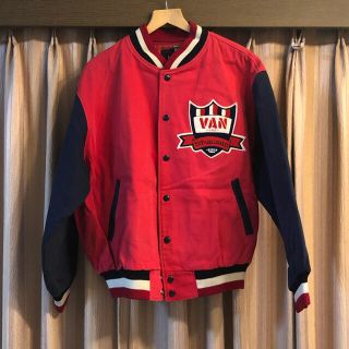 VAN JACKET バンジャケット スタジャン ビンテージ物 レッド