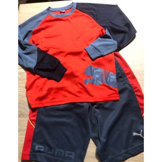 プーマ(PUMA)のプーマ  PUMA  長袖Tシャツ＆半ジャージセット(Tシャツ/カットソー)