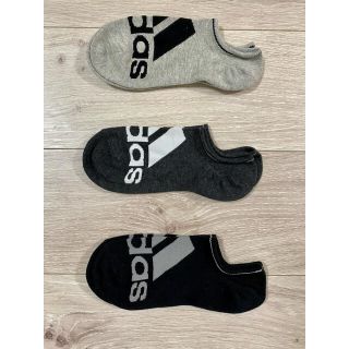 アディダス(adidas)のadidas アディダス ボーイズソックス 23〜25センチ 3足セット！(靴下/タイツ)