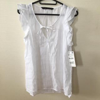 ザラ(ZARA)のZARA フリル ブラウス(シャツ/ブラウス(半袖/袖なし))