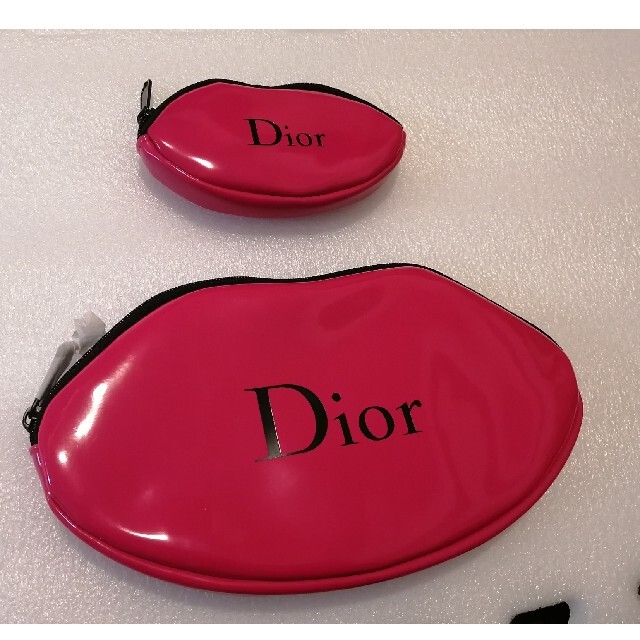 Dior ディオール ポーチ　くちびる　リップ型　サイズ違い2点セット希少