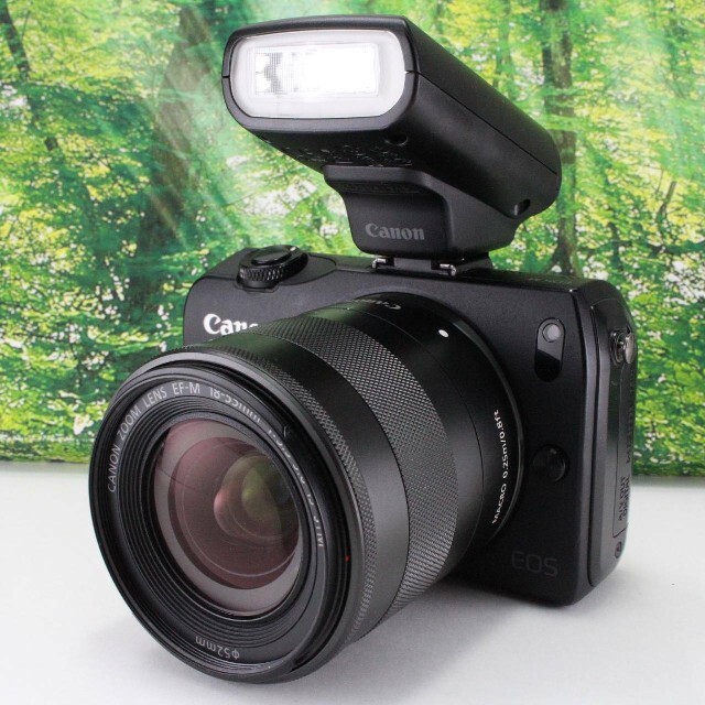 Canon ミラーレス一眼カメラ EOS M レンズキット18-55mm 超ポイント