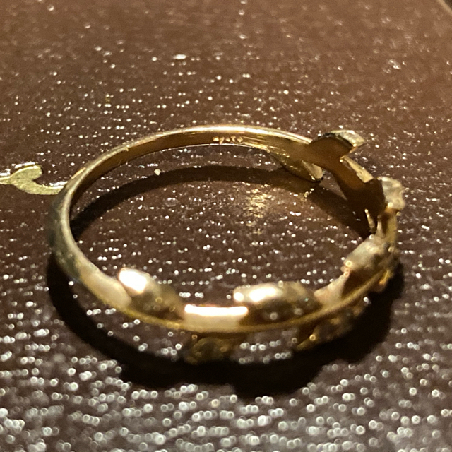 agete(アガット)のagete k10 ローレル リング 9号 レディースのアクセサリー(リング(指輪))の商品写真