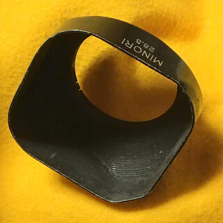 ライカ(LEICA)のMINORI 28.5mmクラシック角形レンズフード 小径ブラック アンティーク(フィルムカメラ)