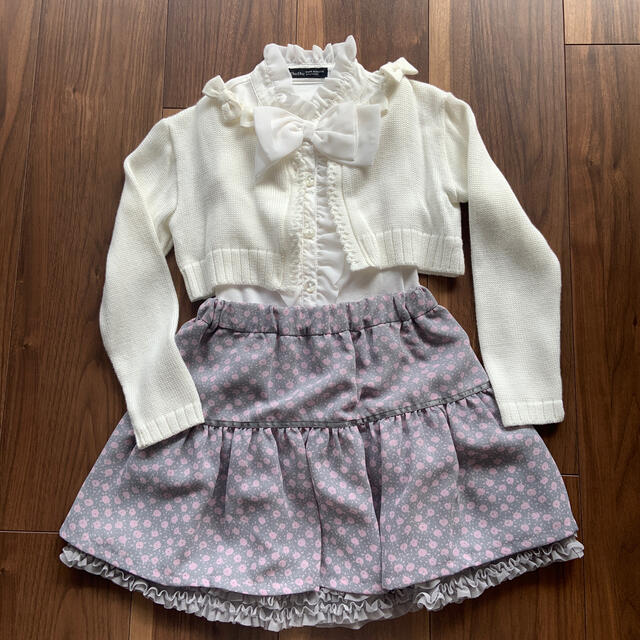 BeBe(ベベ)のBeBe☆110 3点セット キッズ/ベビー/マタニティのキッズ服女の子用(90cm~)(ドレス/フォーマル)の商品写真