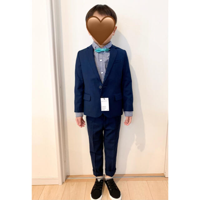 H&M(エイチアンドエム)のH&M フォーマル スーツ　ジャケット　パンツ キッズ/ベビー/マタニティのキッズ服男の子用(90cm~)(ドレス/フォーマル)の商品写真