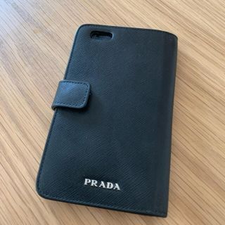 プラダ(PRADA)のPRADA NERO サフィアーノ　手帳型　iphone6/7/8(iPhoneケース)