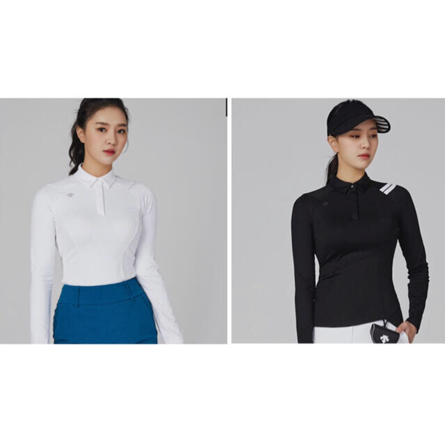 DESCENTE - DESCENTEレディース 韓国シャツ新品、正規、タグ付き！の