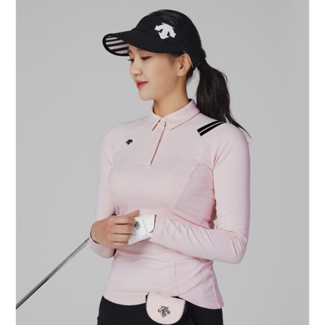 DESCENTEレディース 韓国シャツ新品、正規、タグ付き！ゴルフ