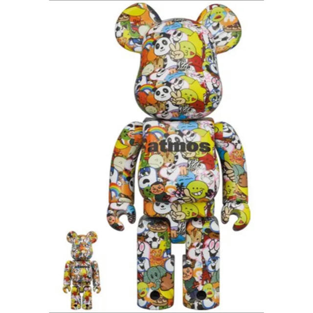 フィギュアBE@RBRICK atmos EMOJI 100％ & 400％ ベアブリック