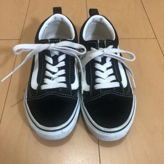 ヴァンズ(VANS)のバンズ オールド スクール ブラック ホワイト 21cm 美品(スニーカー)